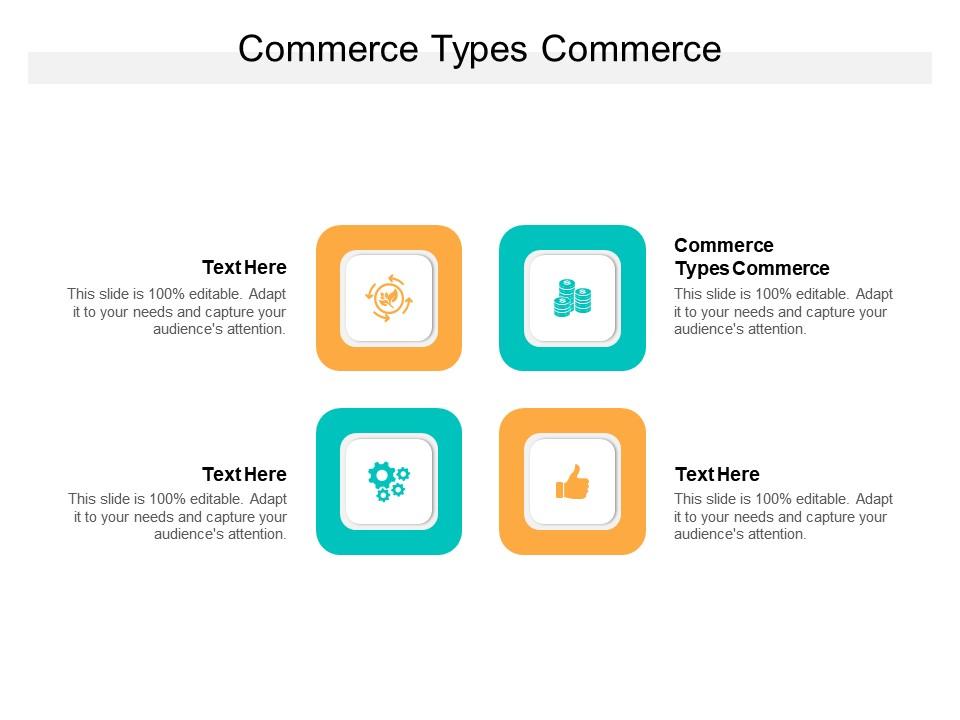 Commerce types commerce ppt powerpoint presentation model background image cpb Slide01