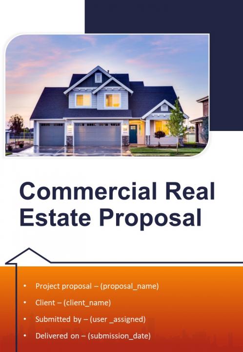 Commercial real estate proposal example document report doc pdf ppt Slide01
