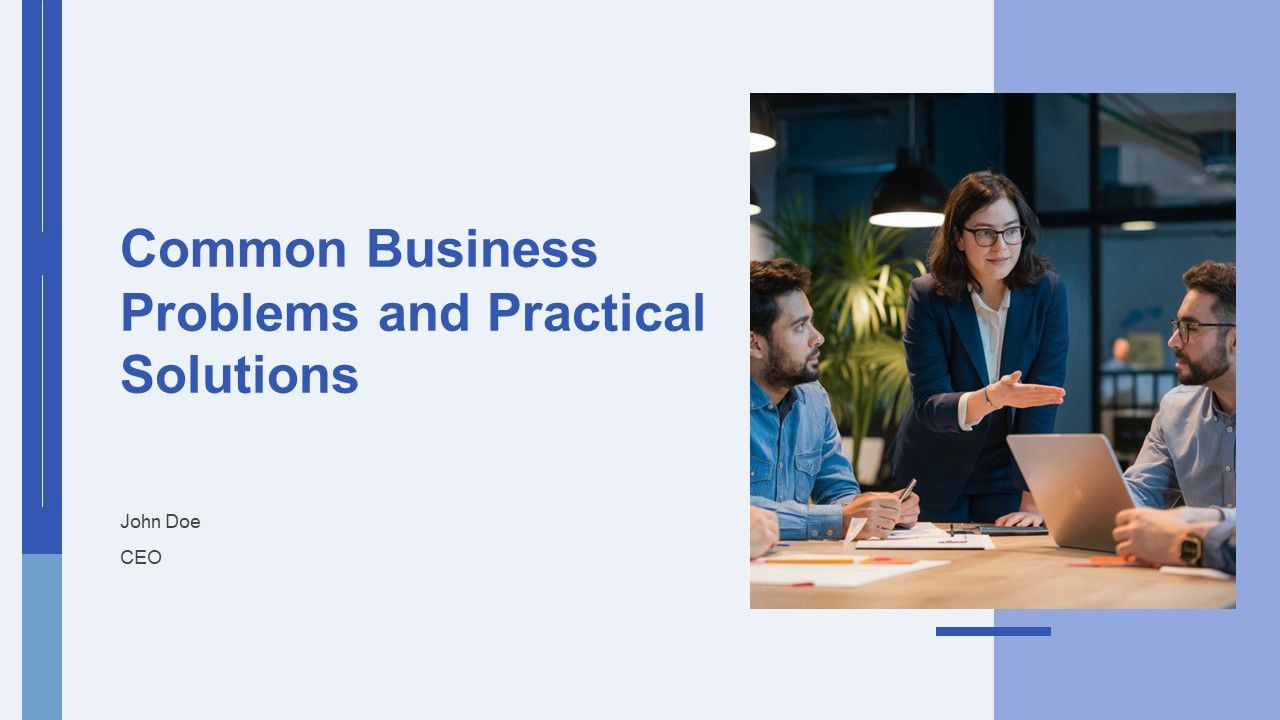 Common Business Problems And Practical Solutions PPT Designs AT Common Business Problems And Practical Solutions PPT Designs AT