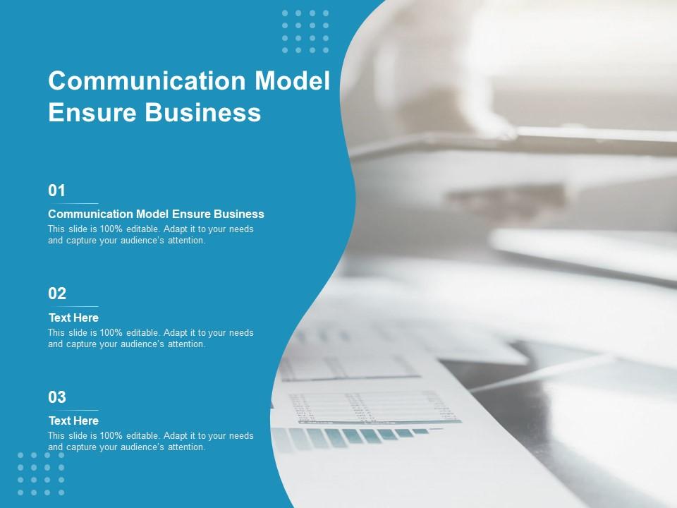 Communication model ensure business ppt powerpoint presentation portfolio layout cpb Slide00