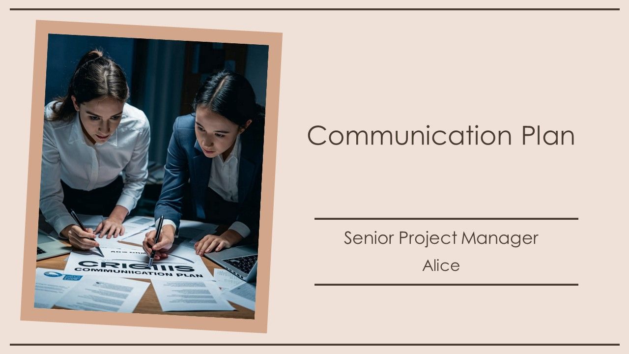 Communication Plan PPT Sample AT Communication Plan PPT Sample AT