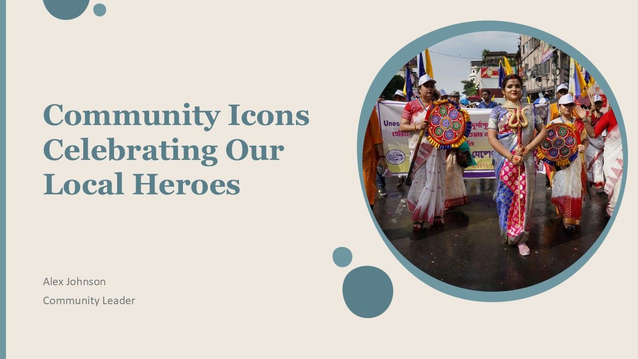 Community Icons Celebrating Our Local Heroes PPT Template ACP Community Icons Celebrating Our Local Heroes PPT Template ACP