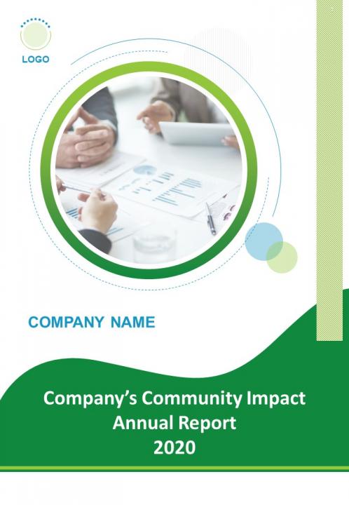 Community Impact Annual Report Examples Pdf Doc Ppt Document Report Template Slide01