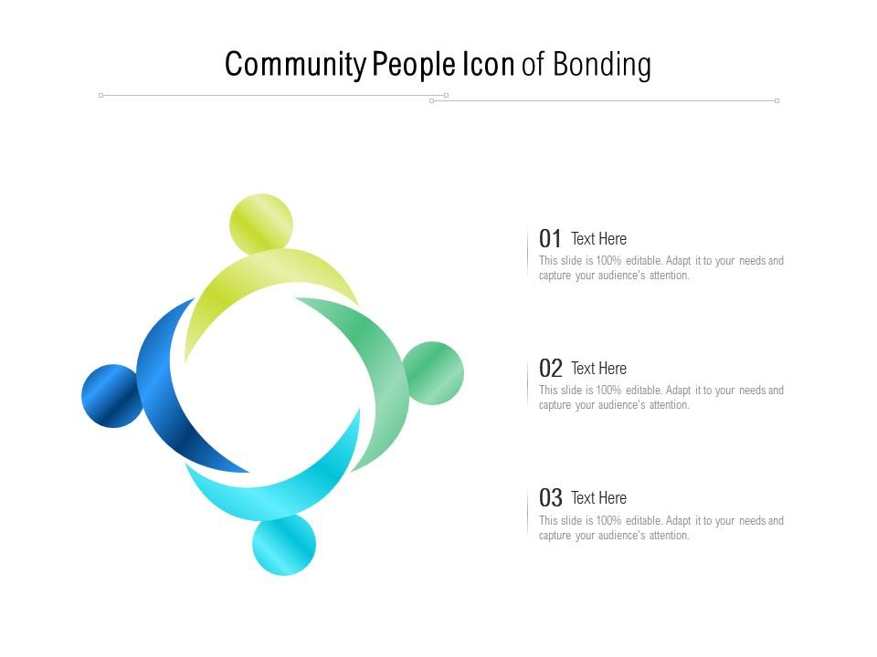 Community people icon of bonding Slide01