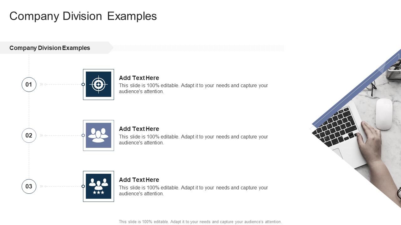 Company Division Examples In Powerpoint And Google Slides Cpb