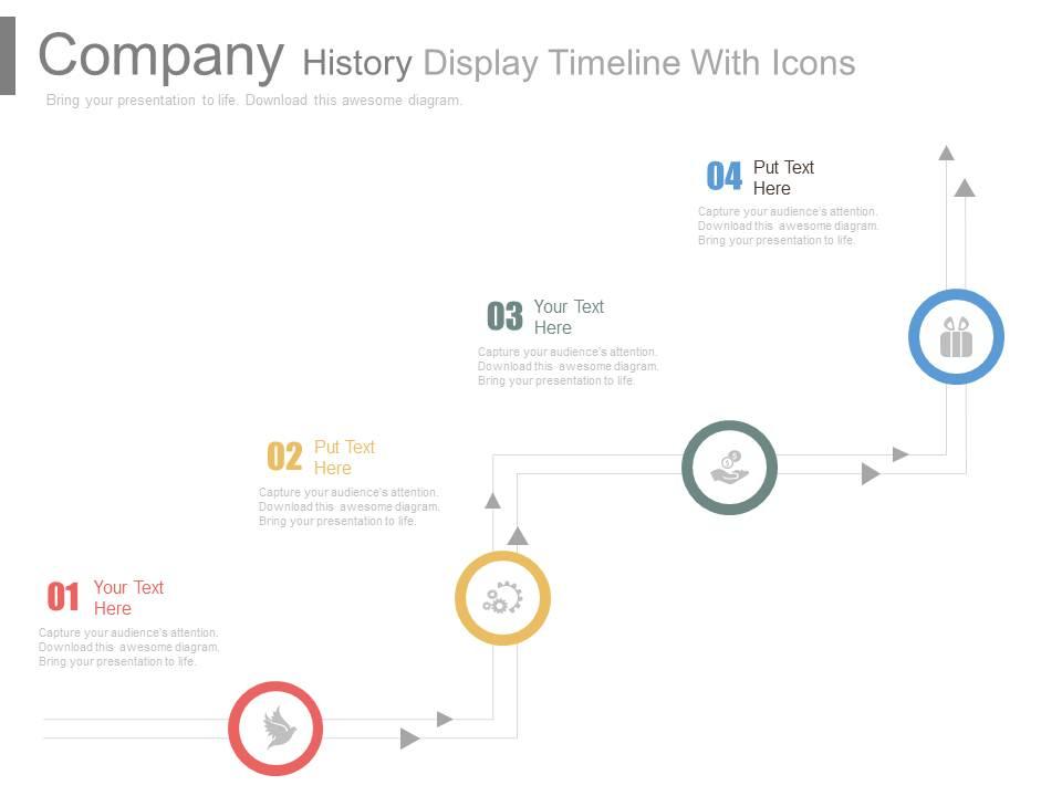 Company History Display Timeline With Icons Powerpoint Slides Company History Display Timeline With Icons Powerpoint Slides