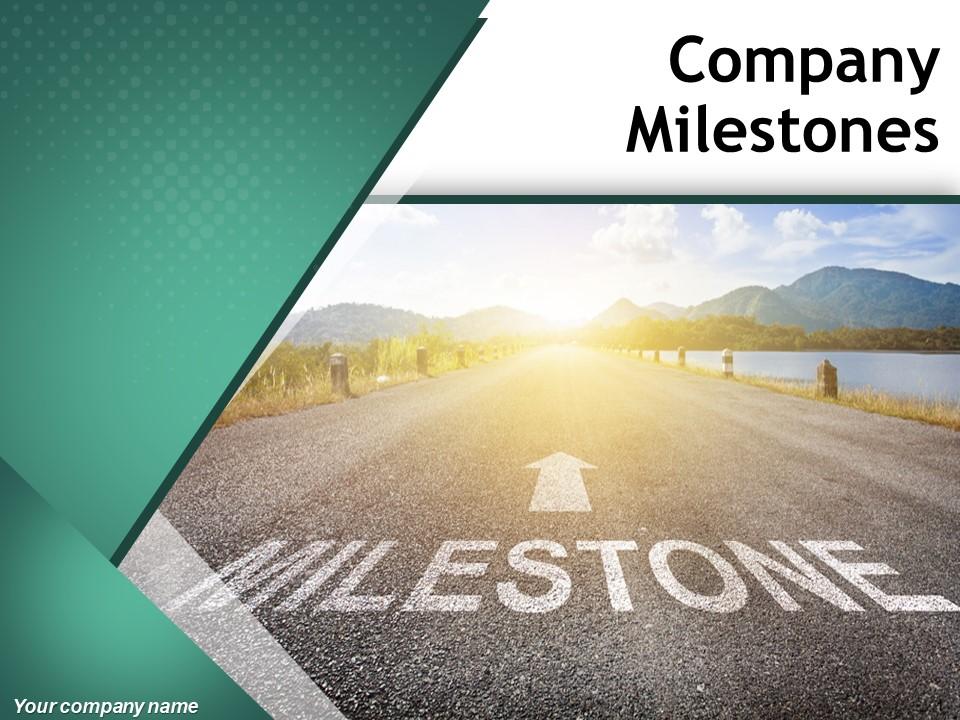 Company Milestones Powerpoint Presentation Slides Slide01
