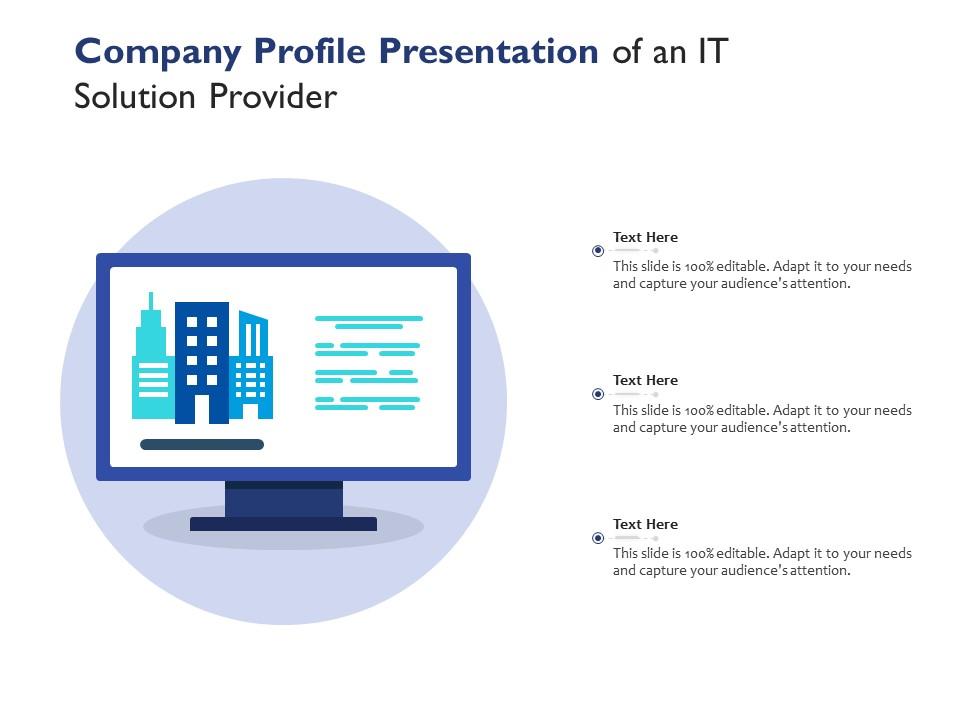 Company profile presentation of an it solution provider Slide01