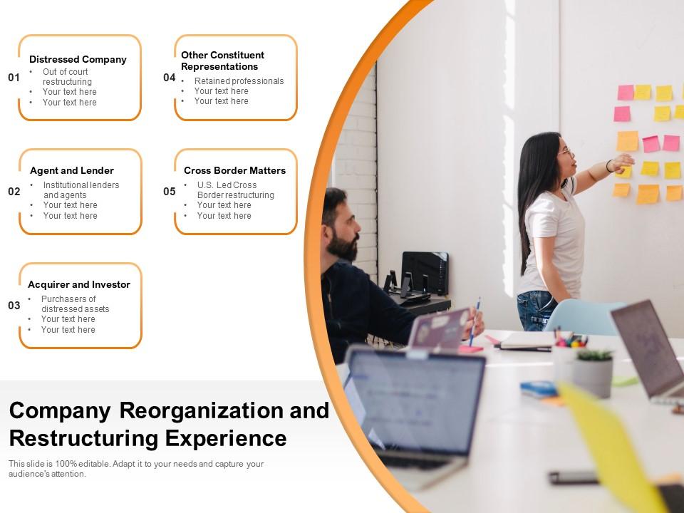 Company reorganization and restructuring experience Slide00