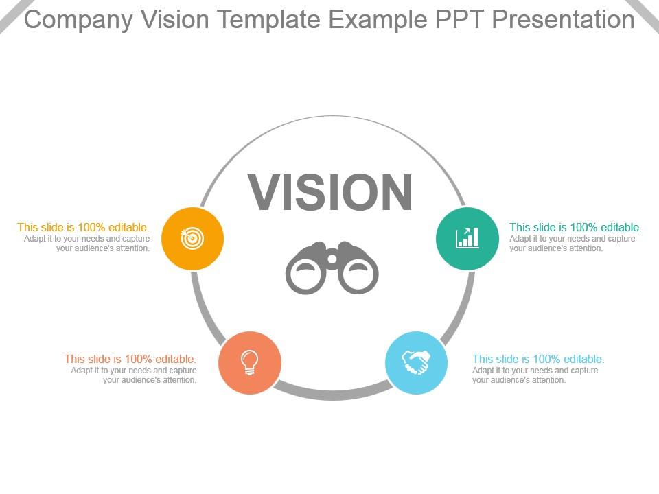 Company vision template example ppt presentation Slide01