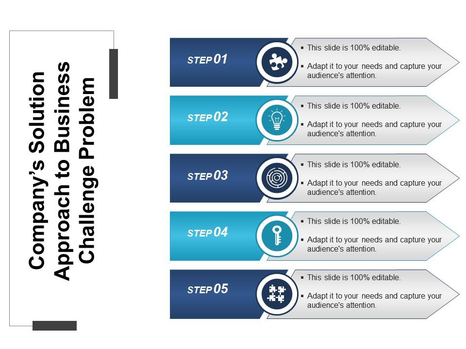 Companys solution approach to business challenge problem ppt slide Slide00