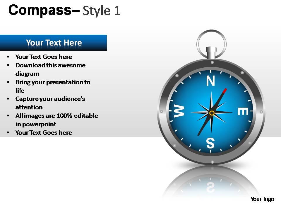 Compass Style 1 Powerpoint Presentation Slides Powerpoint Compass Style 1 Powerpoint Presentation Slides Powerpoint