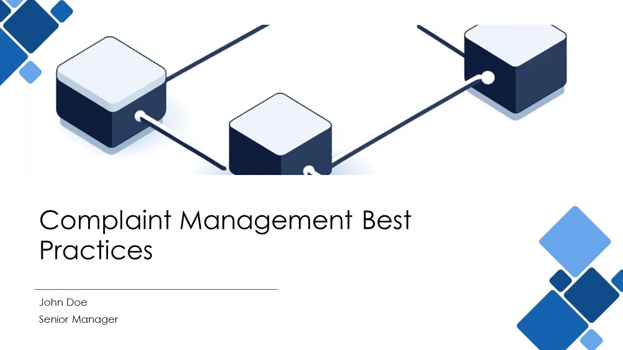 Complaint Management Best Practices PPT Sample AT