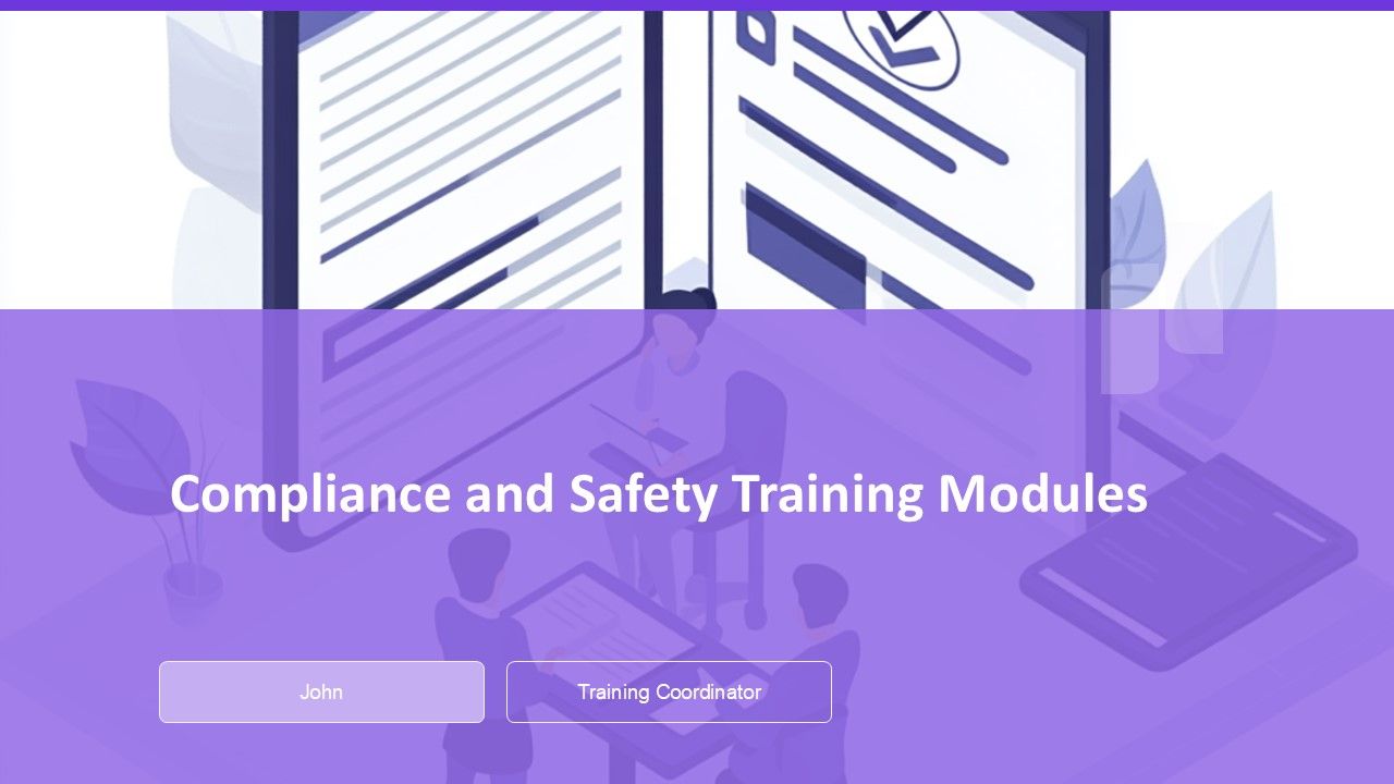Compliance And Safety Training Modules PPT Graphics AT