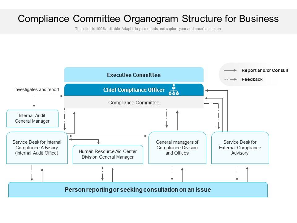 Compliance Committee Organogram Structure For Business