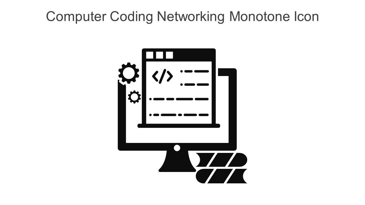 Computer Coding Networking Monotone Icon In Powerpoint Pptx Png And ...