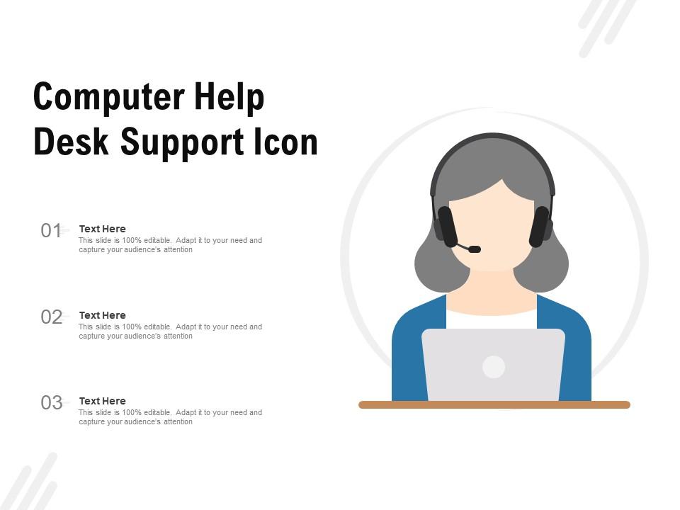 Computer help desk support icon Slide01