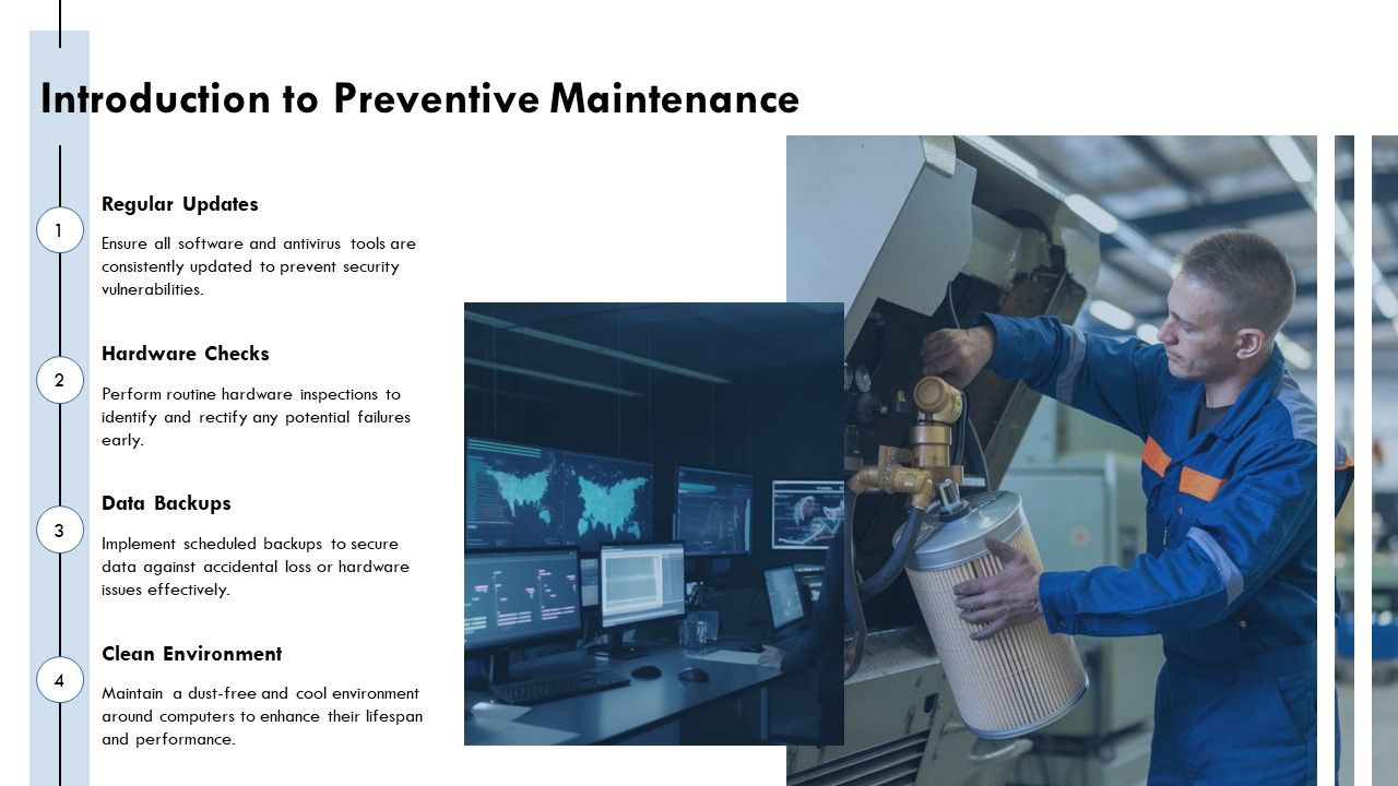 Computer Preventive Maintenance Plan Template PPT Graphics ACP