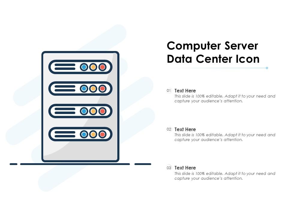Computer server data center icon Slide01
