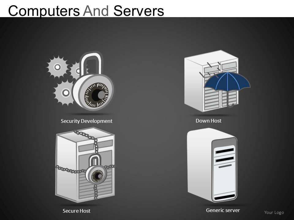 Computers and servers powerpoint presentation slides db Slide01