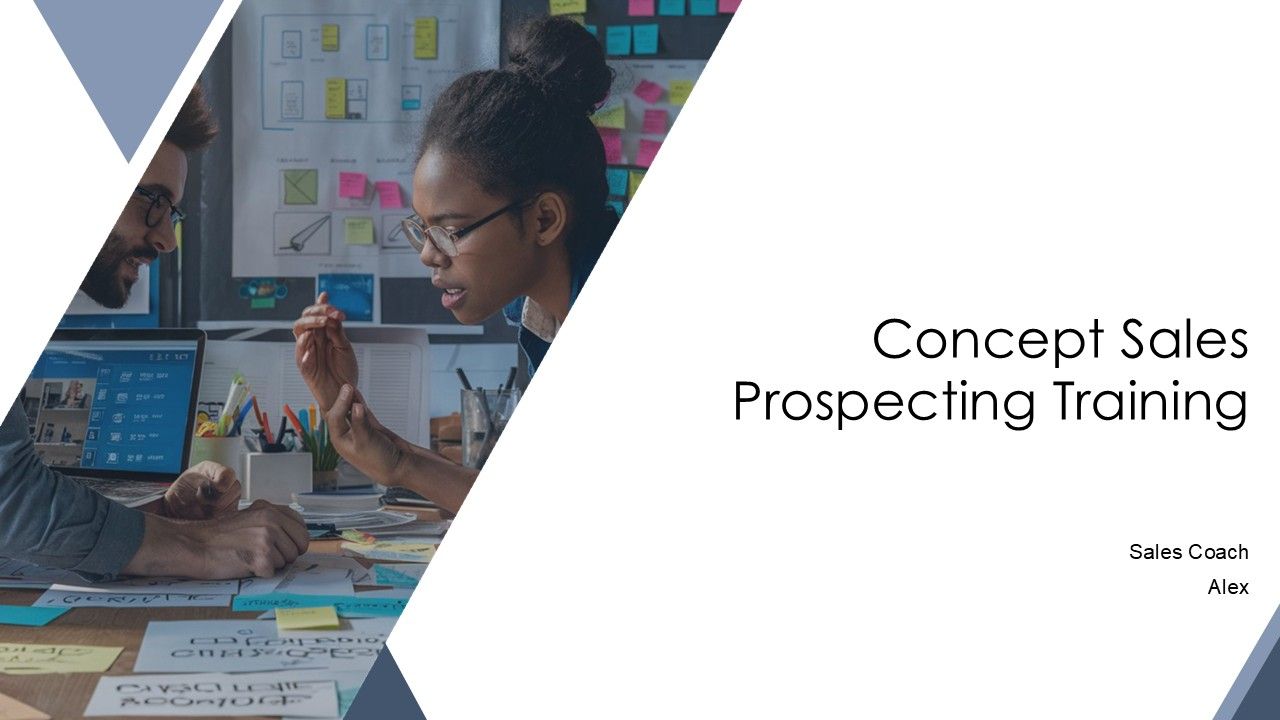 Abstract Training Sales Concept Sales Prospecting Training PPT Summary AT