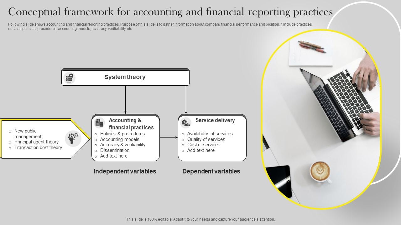 Conceptual framework for accounting and financial reporting practices