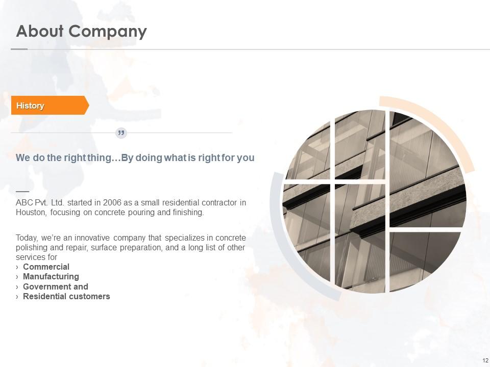 Concrete Proposal Template Powerpoint Presentation Slides