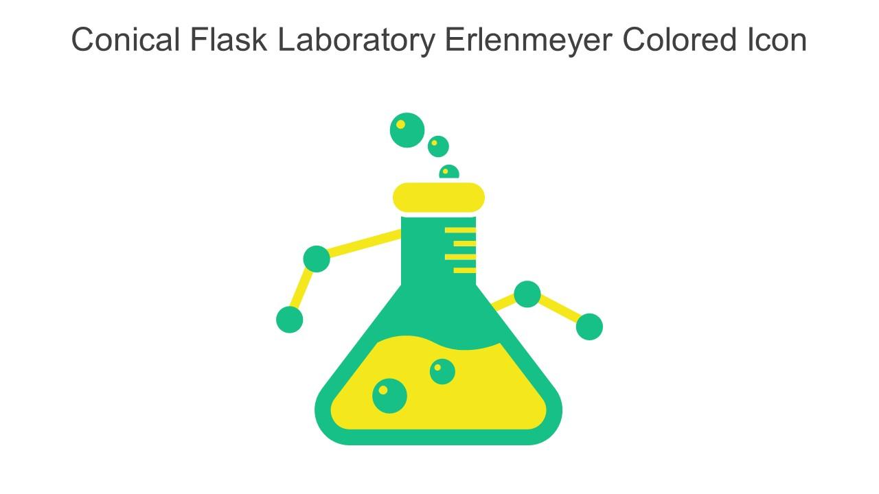 Conical Flask Laboratory Erlenmeyer Colored Icon In Powerpoint Pptx Png And Editable Eps Format