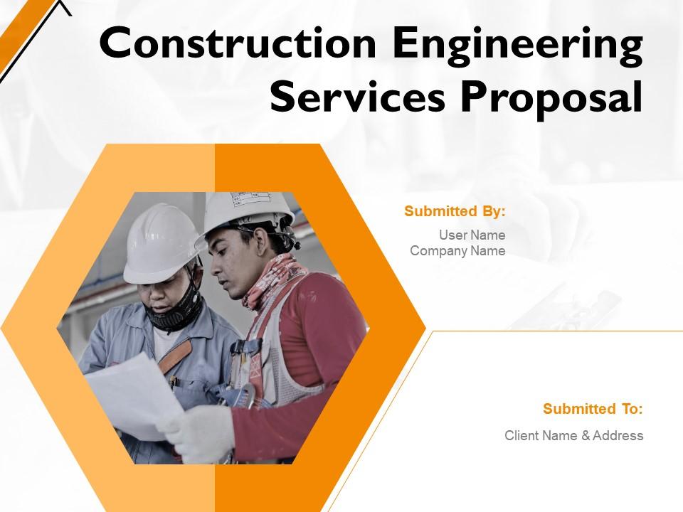 Construction engineering services proposal powerpoint presentation slides Slide00
