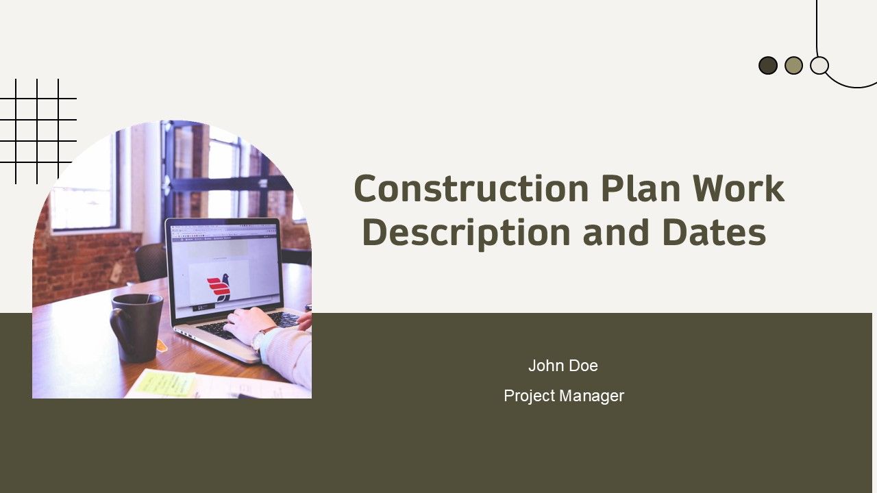 Construction Plan Work Description And Dates PPT Mockup AT Construction Plan Work Description And Dates PPT Mockup AT