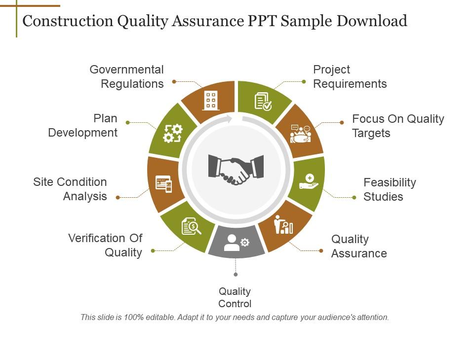 Construction quality assurance ppt sample download Slide01