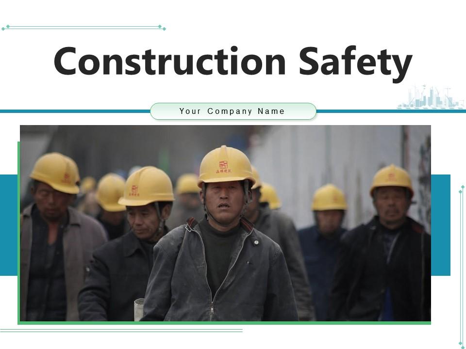 Construction safety measures workplace management precautions flowchart appointment Slide00