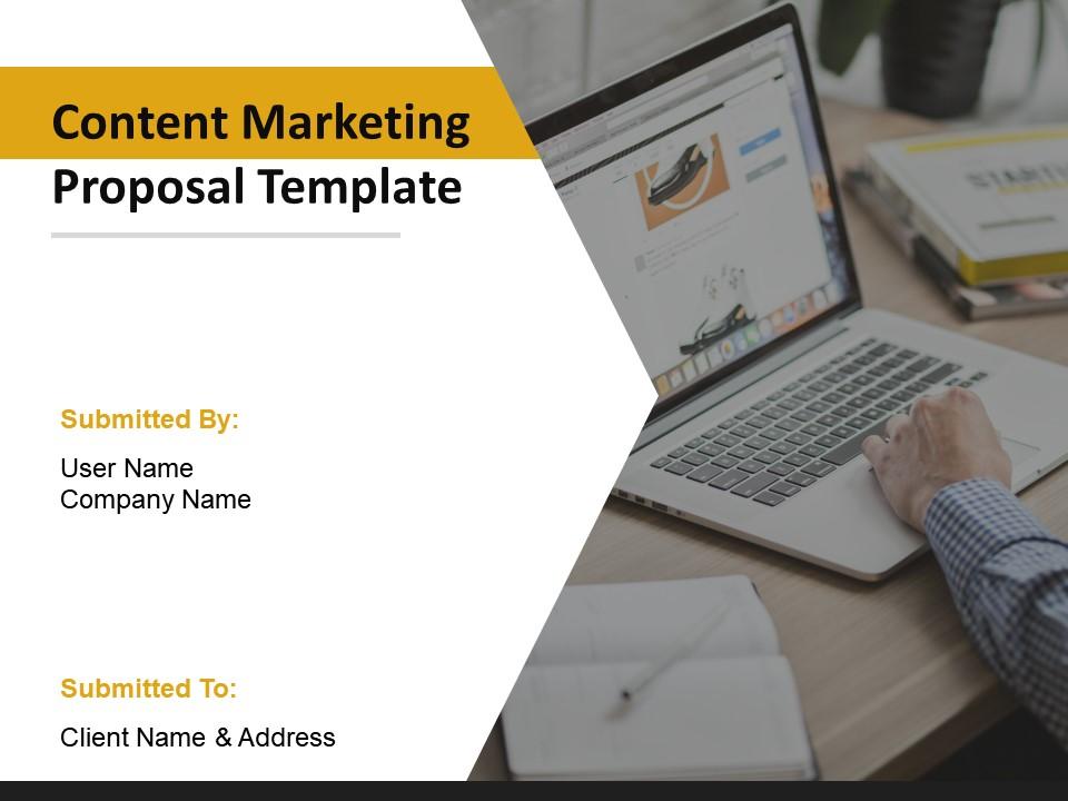 Content marketing proposal template powerpoint presentation slides Slide01