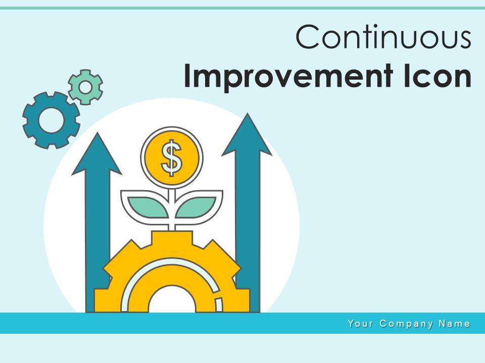 Continuous Improvement Icon Business Development Growth Employee Development Slide01