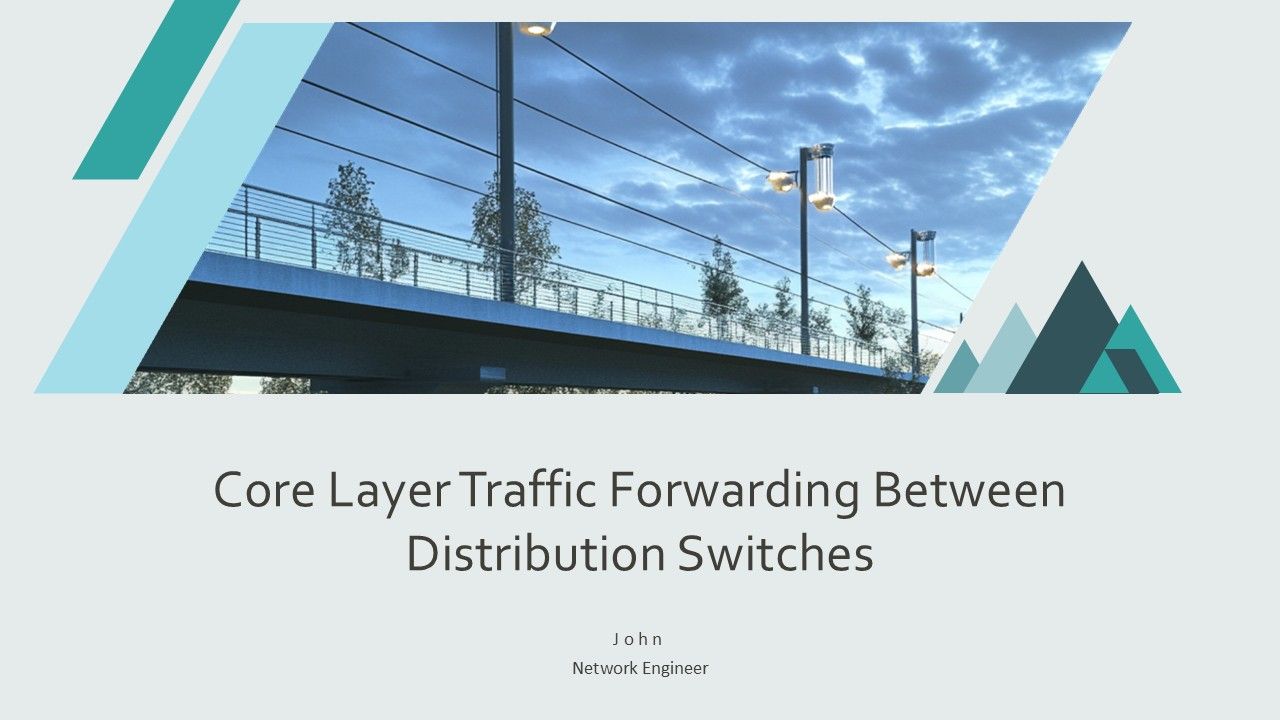 Core Layer Traffic Forwarding Between Distribution Switches PPT ...