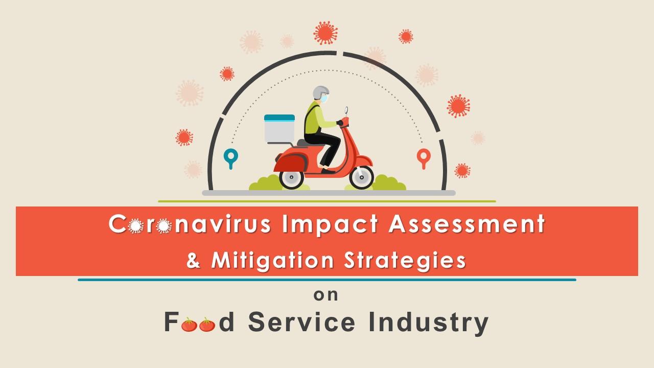 Coronavirus impact assessment and mitigation strategies on food service industry complete deck Slide01
