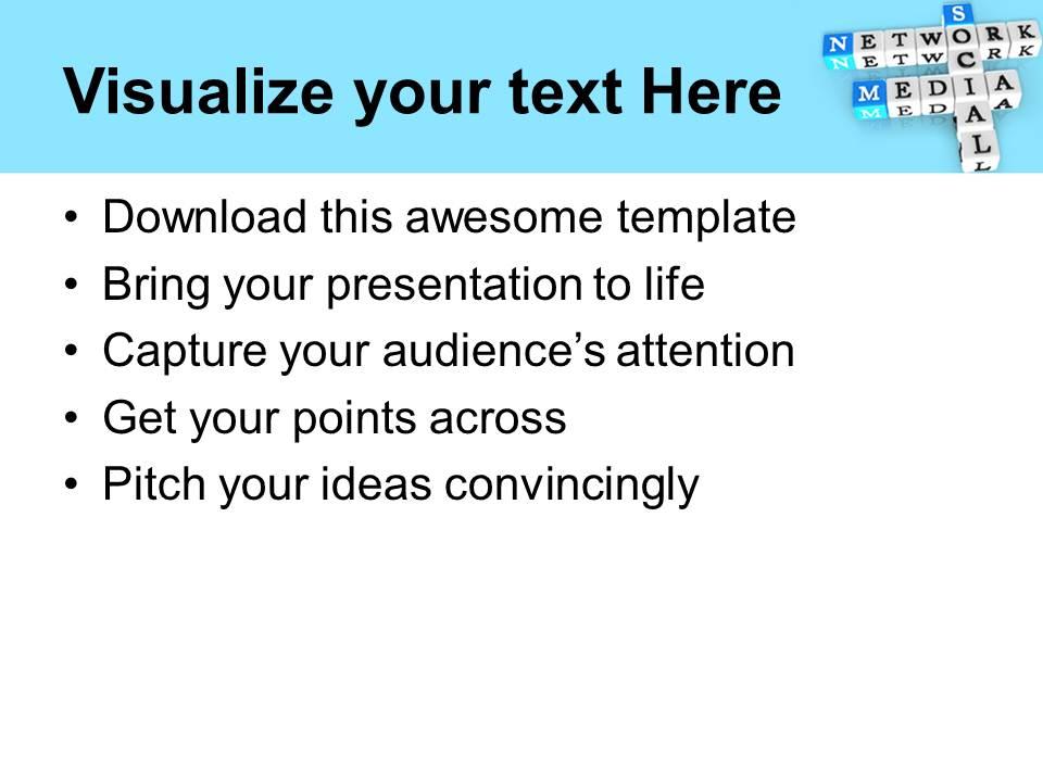 Corporate Business Strategy Network Media Crosswords Communication Ppt