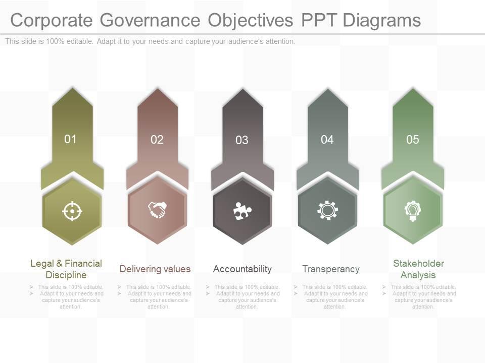 corporate_governance_objectives_ppt_diagrams_Slide01
