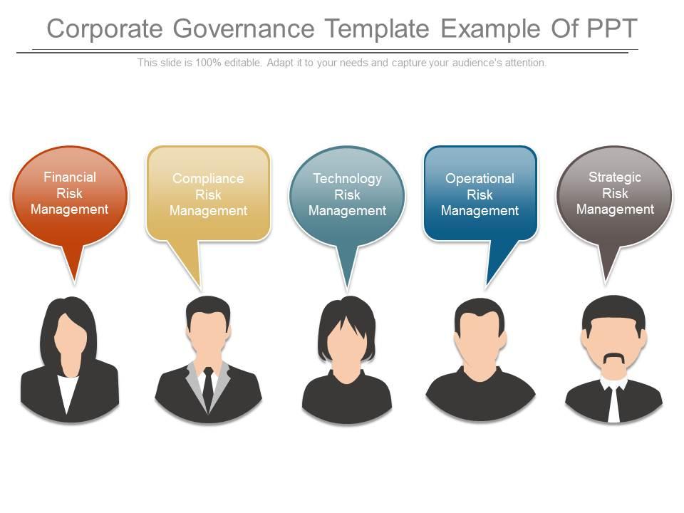 Corporate governance template example of ppt Slide01