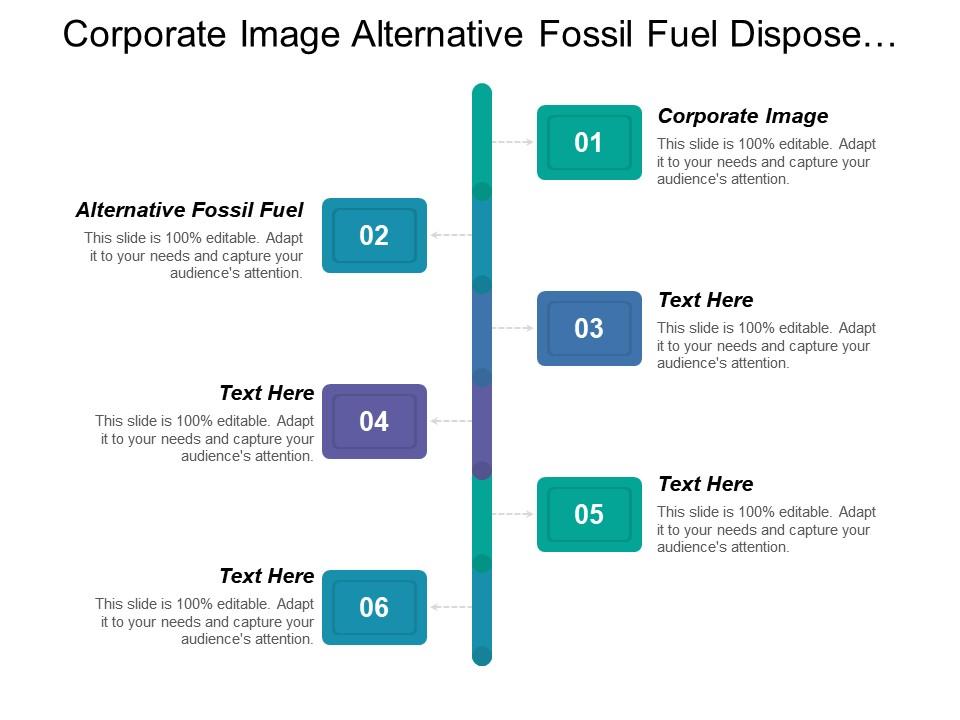 Corporate image alternative fossil fuel dispose waste production Slide01