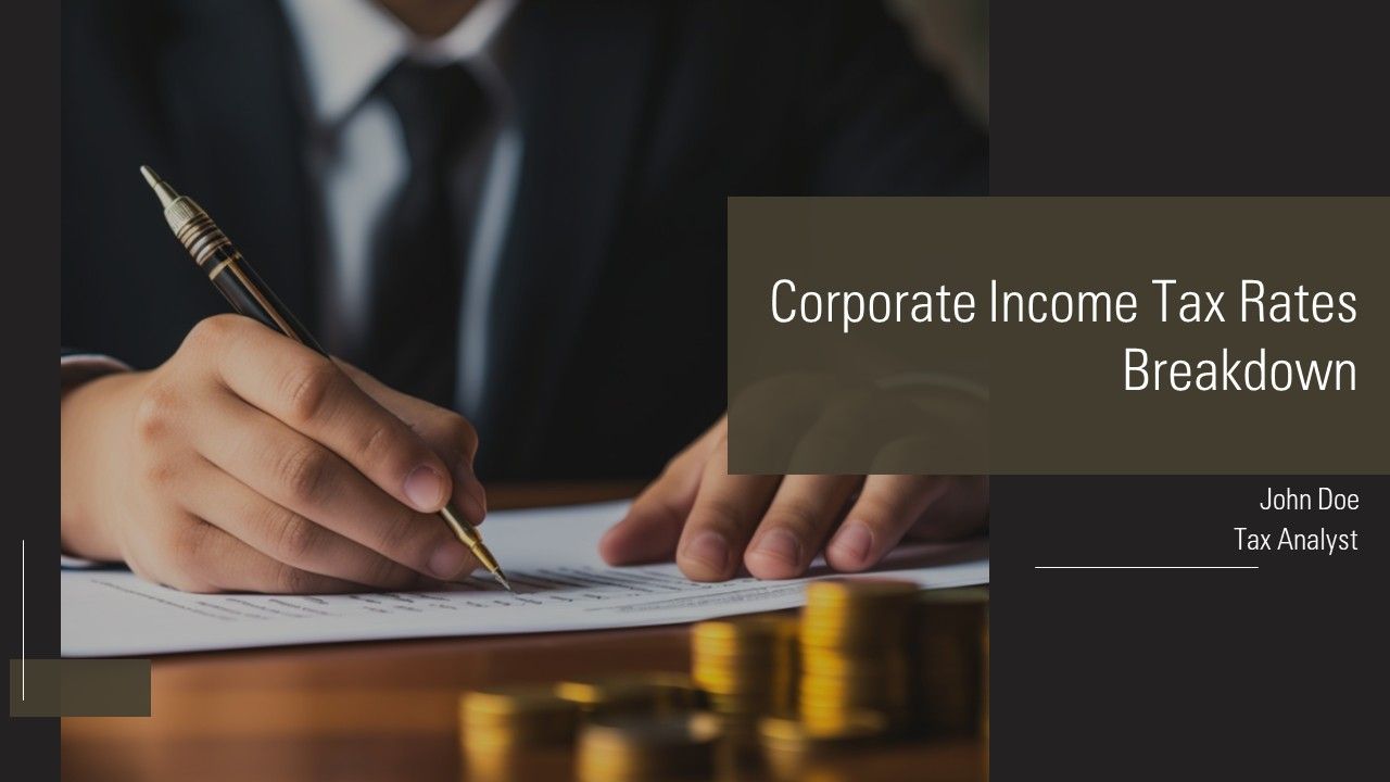 Corporate Income Tax Rates Breakdown PPT Structure AT Corporate Income Tax Rates Breakdown PPT Structure AT