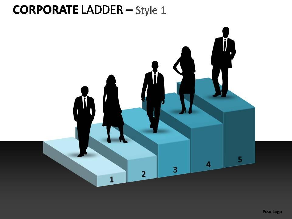 Corporate ladder style 1 powerpoint presentation slides Slide01