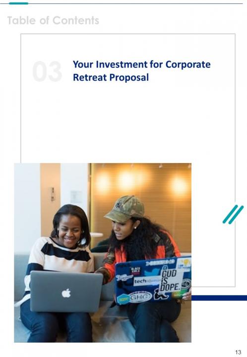 Corporate Retreat Proposal Example Document Report Doc Pdf Ppt