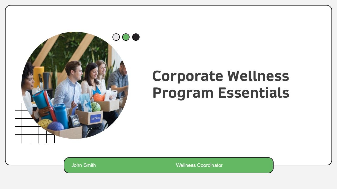 Corporate Wellness Program Essentials PPT Sample AT