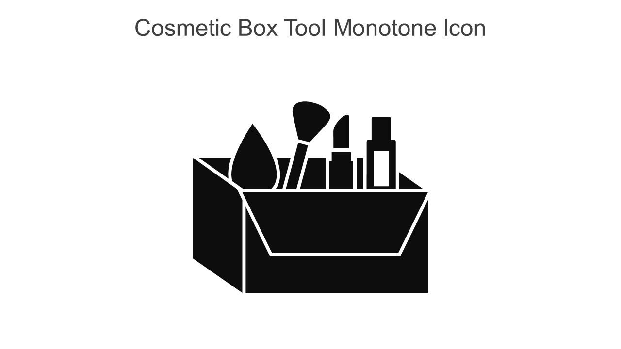 Cosmetic Box Tool Monotone Icon In Powerpoint Pptx Png And Editable Eps Format
