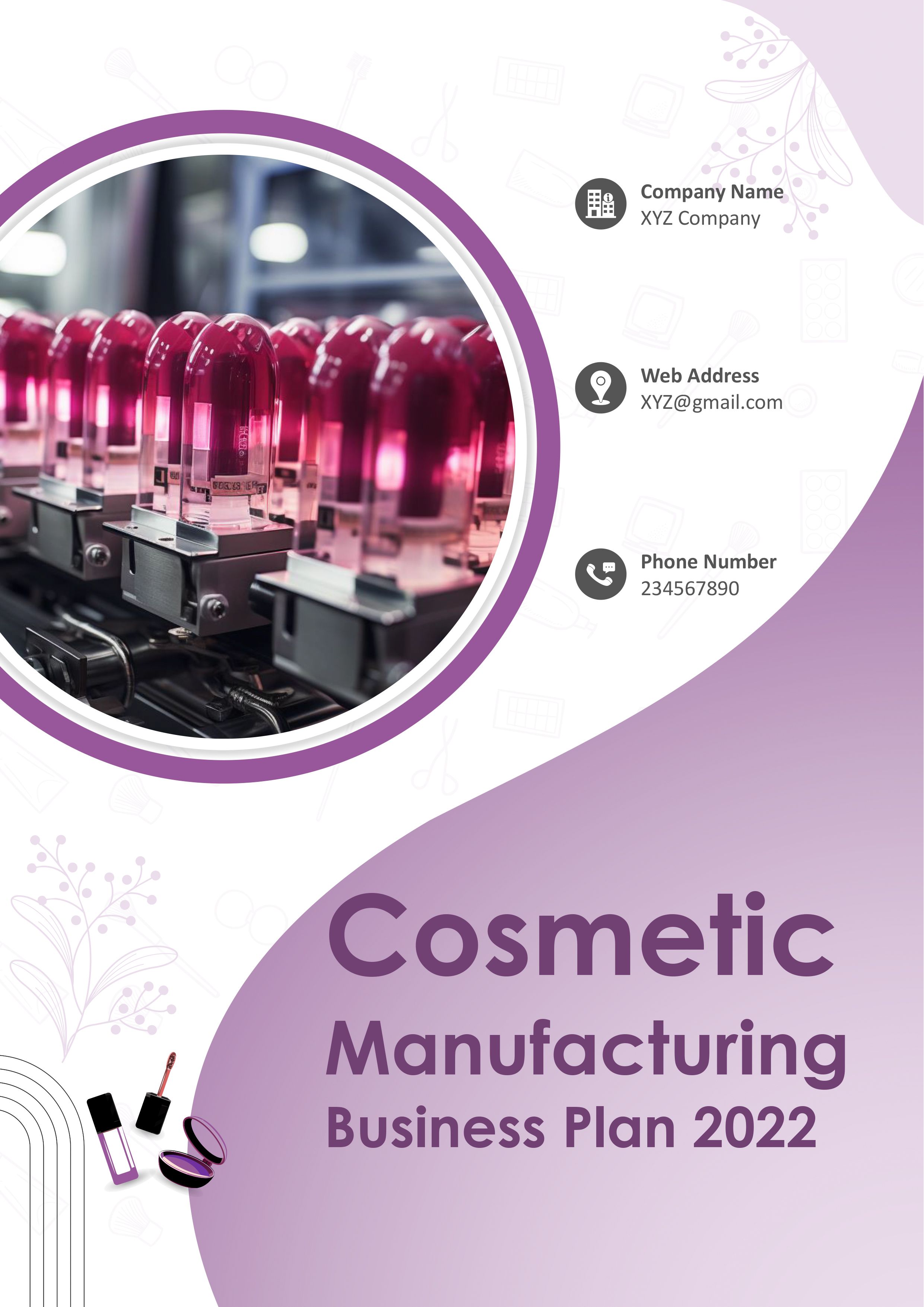 Cosmetic Manufacturing Business Plan Pdf Word Document Slide01