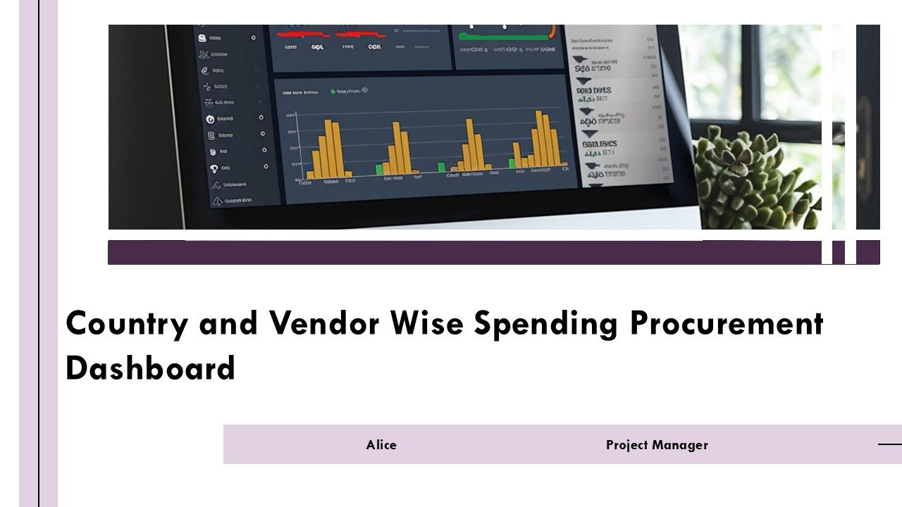 Country And Vendor Wise Spending Procurement Dashboard PPT Designs AT Country And Vendor Wise Spending Procurement Dashboard PPT Designs AT