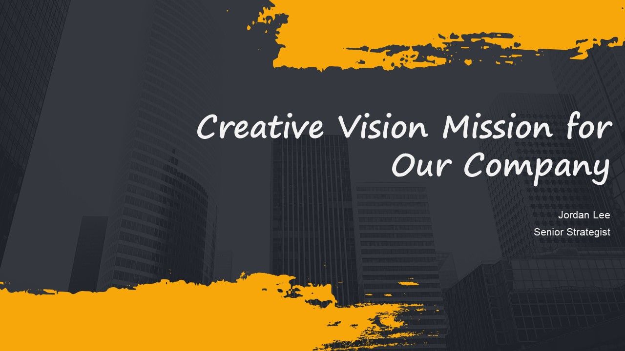 Creative Vision Mission For Our Company PPT PowerPoint AT