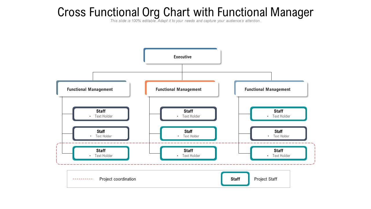Cross functional org chart with functional manager