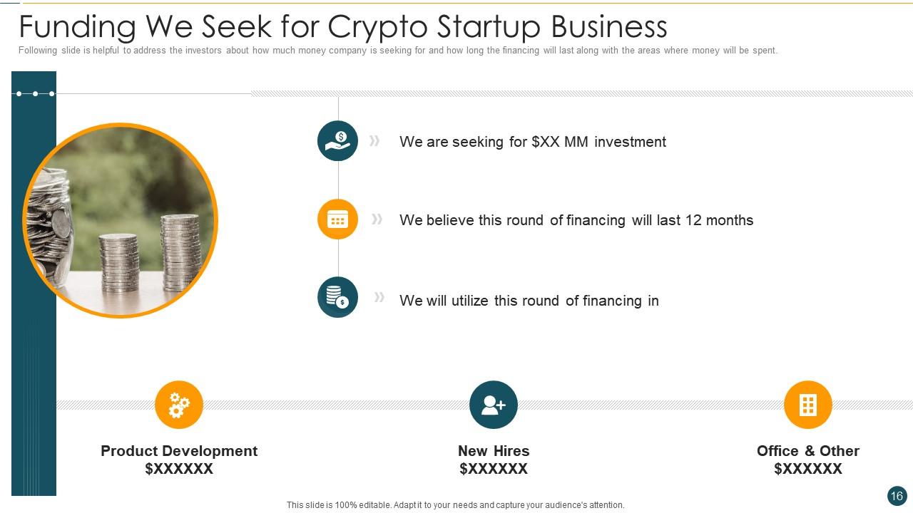Crypto Startup Pitch Deck Ppt Template Presentation Graphics